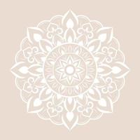 Mandala pattern design with hand drawn vector