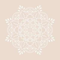 Mandala pattern design with hand drawn vector