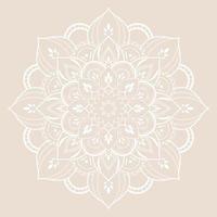Mandala pattern design with hand drawn vector