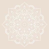 Mandala pattern design with hand drawn vector