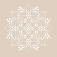 Mandala pattern design with hand drawn vector