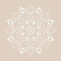 Mandala pattern design with hand drawn vector