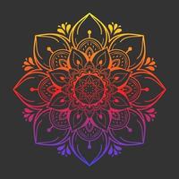 Mandala pattern design with hand drawn vector