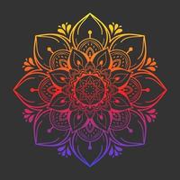 diseño de patrón de mandala con dibujado a mano vector