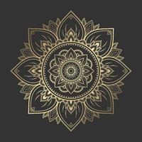 diseño de patrón de mandala con dibujado a mano vector