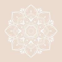Mandala pattern design with hand drawn vector