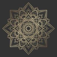 diseño de patrón de mandala con dibujado a mano vector