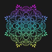 Mandala pattern design with hand drawn vector