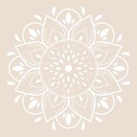 Mandala pattern design with hand drawn vector
