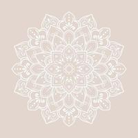 Mandala pattern design with hand drawn vector