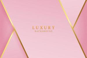 Elegant Pink Luxury background with shiny gold and glitter texture vector