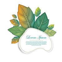 frame leaf for quote vector