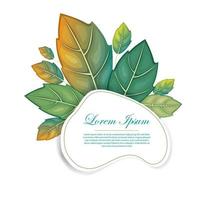 frame leaf for quote vector