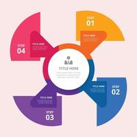 Business data visualization. Process chart. Abstract elements of graph vector