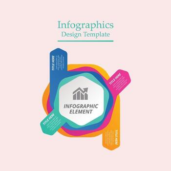 visualización de datos comerciales. diagrama del proceso. elementos abstractos del gráfico vector