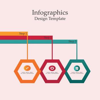 Business data visualization. Process chart. Abstract elements of graph vector