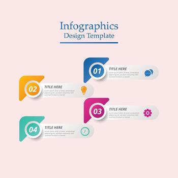 visualización de datos comerciales. diagrama del proceso. elementos abstractos del gráfico vector