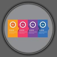 Business data visualization. Process chart. Abstract elements of graph vector