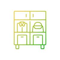 Home organization gradient linear vector icon