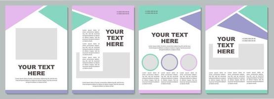 Business strategy creative brochure template vector