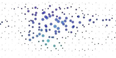 Light Multicolor vector texture with bright snowflakes.