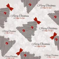 Winter Christmas New Year Seamless Pattern, Beautiful Texture wi vector