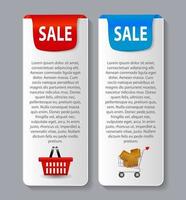 Sale Banner with Place for your Text. Vector Illustration