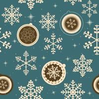 Winter Christmas New Year Seamless Pattern. Beautiful Texture wi