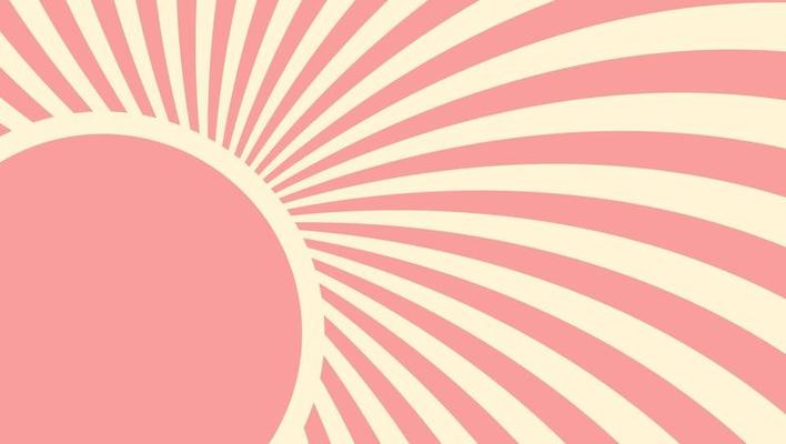 Strawberry, cream abstract hypnotic background. vector illustrat