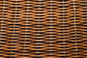 Traditional Natural Wooden Straw Basket photo