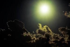 Dark and Shiny Soft Clouds on Sky photo