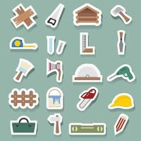 Carpentry icons set vector