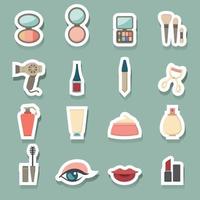 Makeup Cosmetic icons set vector