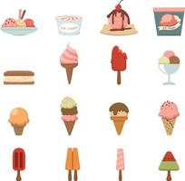 icono de helado vector