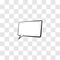 simple cute dialogue box vector