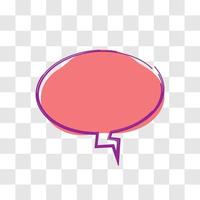 simple bubble style dialogue box vector