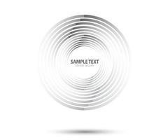 Abstract Lines in Circle Form. Geometric shape, Striped Spiral vector