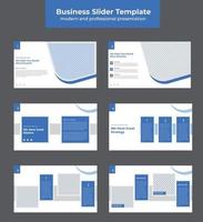 último gráfico de marketing diapositivas de presentación modernas y profesionales vector