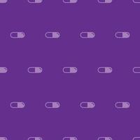 seamless pattern two color capsule medicine with purple background vector