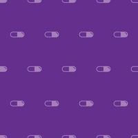 seamless pattern two color capsule medicine with purple background vector