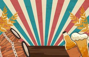 Retro Classic Beer Background vector