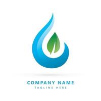 Abstract logo made with colorful water drop shape vector