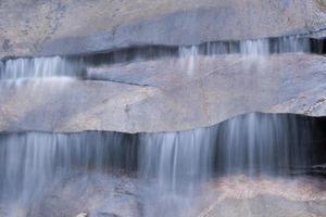 Water flowing at a beautiful waterfall photo