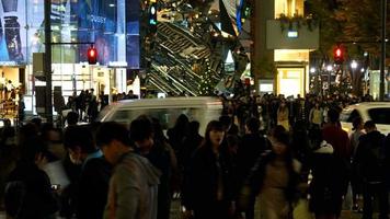 persone affollate lasso di tempo a harauku a tokyo, giappone video