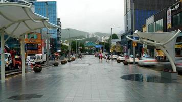 time lapse haeundae street i Busan, Sydkorea video