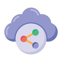 Cloud Share Services vector