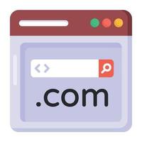 Web Domain and Browser vector