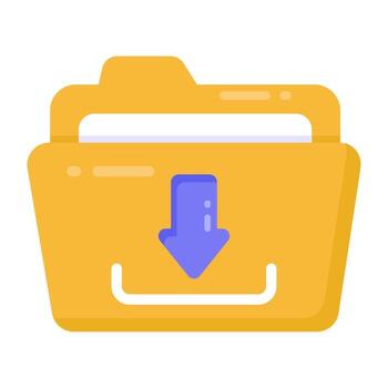 descarga de carpeta de datos vector