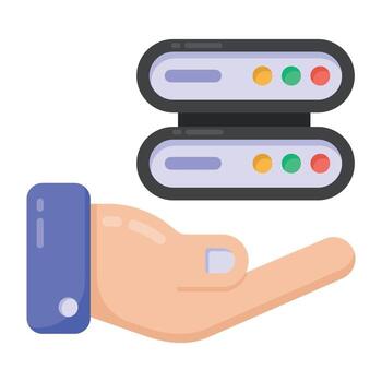 Data  Hosting Services vector