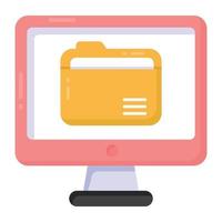 Computer Folder System vector